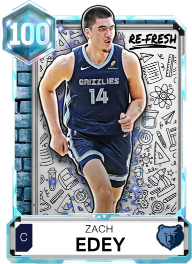 100 OVR Zach Edey card