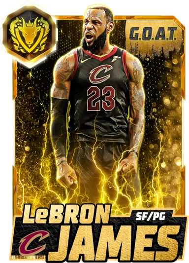 GOAT LeBron James card